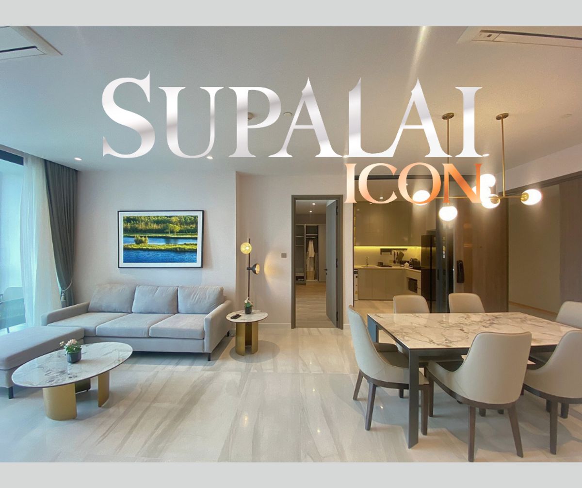 ให้เช่าคอนโดสาทร นราธิวาส : Supalai Icon Sathorn⭐Luxury Serviced Residence⭐3 Bedroom⭐130 Sq.m⭐MRT Lumpini