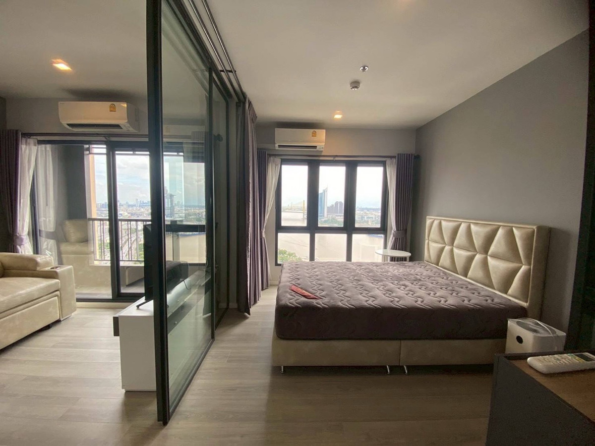 For RentCondoRama3 (Riverside),Satupadit : 🔥For rent, high floor, beautiful view, new room, The Key Rama 3