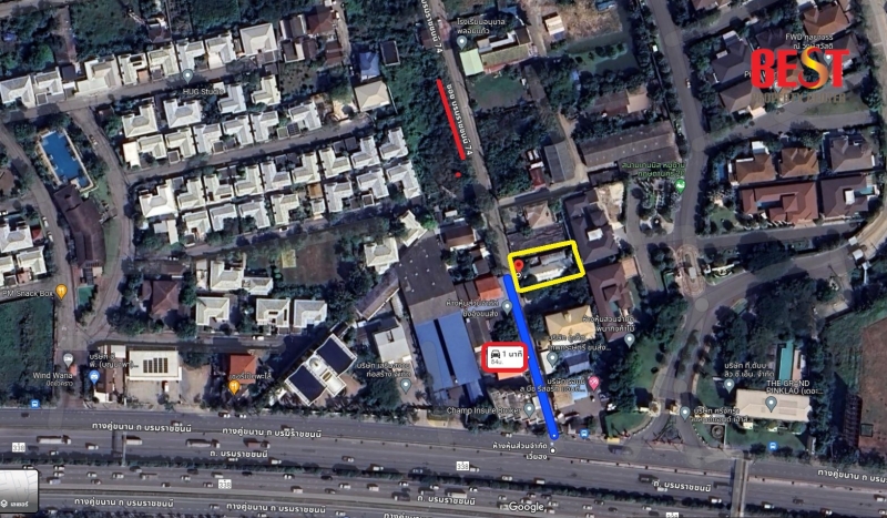 For SaleLandPinklao, Charansanitwong : Land for sale, 106 square wa, beginning of Soi Borommaratchachonnani 74, next to The Grand Pinklao, near Mahidol.