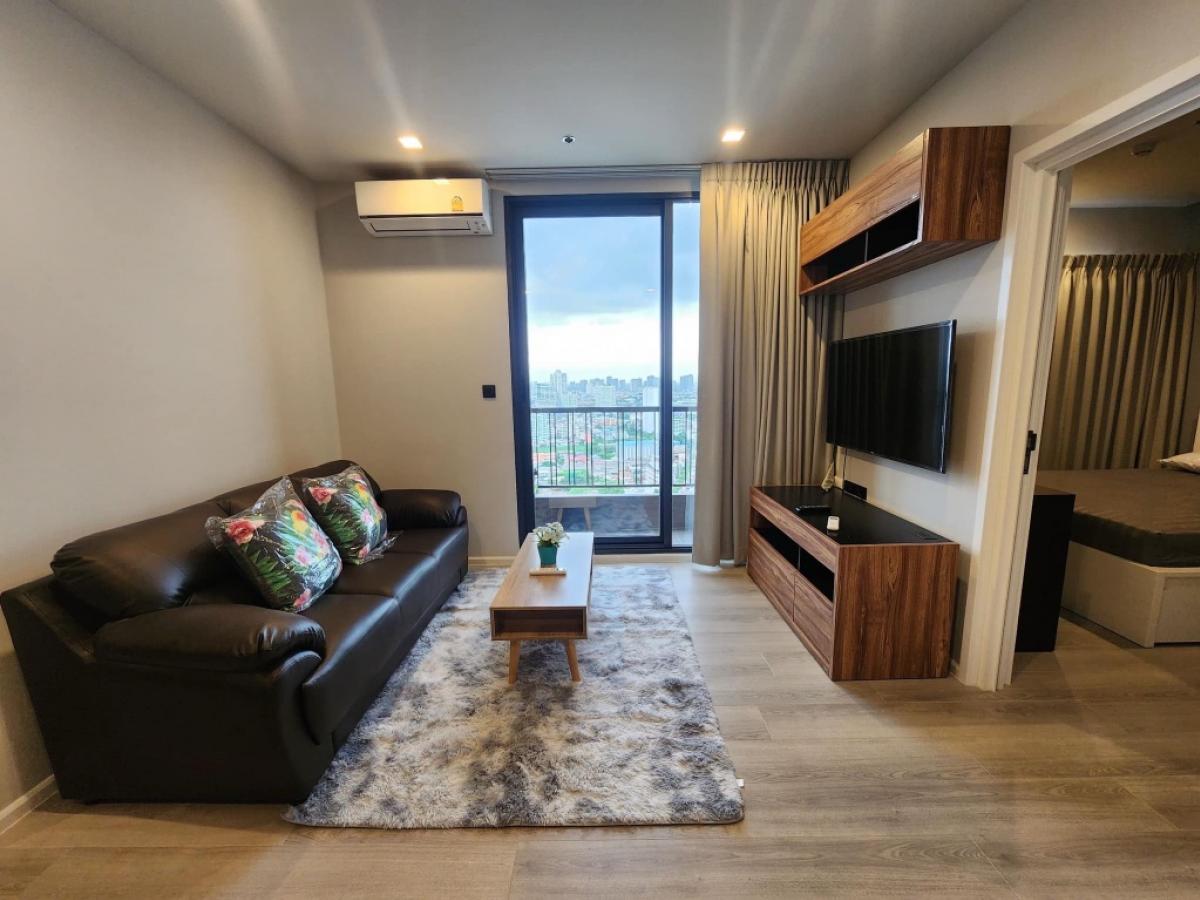 For RentCondoRama3 (Riverside),Satupadit : 🔥For rent, high floor, beautiful view, new room, The Key Rama 3