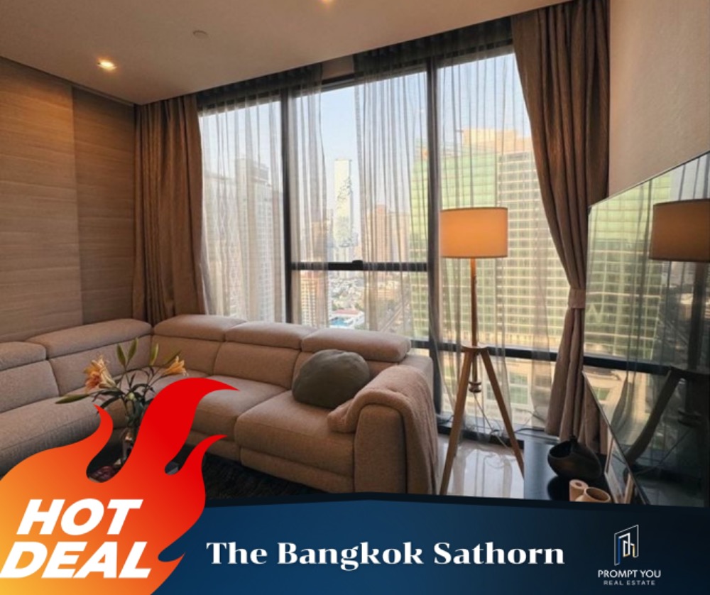 ให้เช่าคอนโดสาทร นราธิวาส : ให้เช่า 🔥The Bangkok Sathorn 🔥 ห้องสวย  เฟอร์นิเจอร์ครบ พร้อมเข้าอยู่ //สอบถามเพิ่มเติมที่ LineID:@𝐭𝐡𝐢𝐫𝐝𝐩𝐫𝐨𝐩𝐞𝐫𝐭𝐲