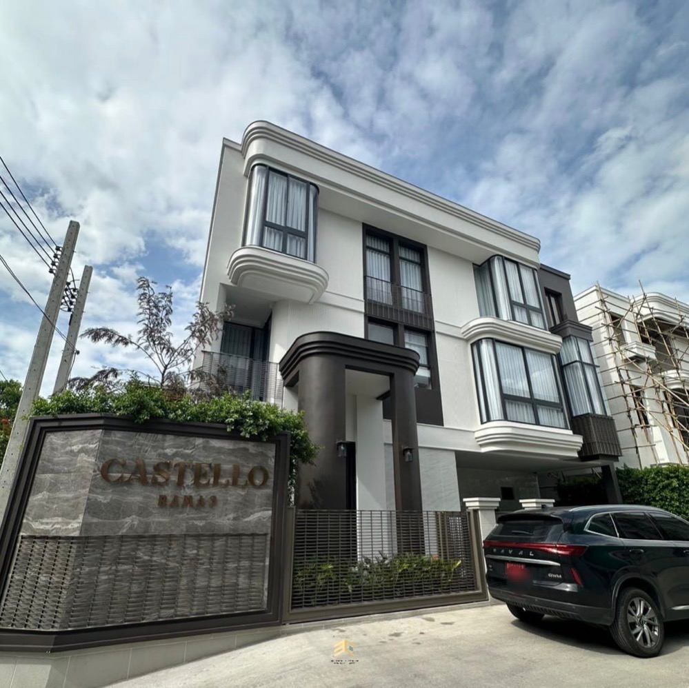 For SaleHouseRama3 (Riverside),Satupadit : 3-story luxury house, Rama 3 location (fully furnished and ready to move in as shown in the picture) Castello Rama 3 🔺️ Special price directly from the project 🔺️