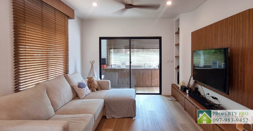 For SaleHouseBangna, Bearing, Lasalle : House for Sale Burasiri Bangna, 3 bedroom 50 sqw 113 sqm Fully Furnished Near Bang Bo, Bang Phli, Assumption University : EL24S-035