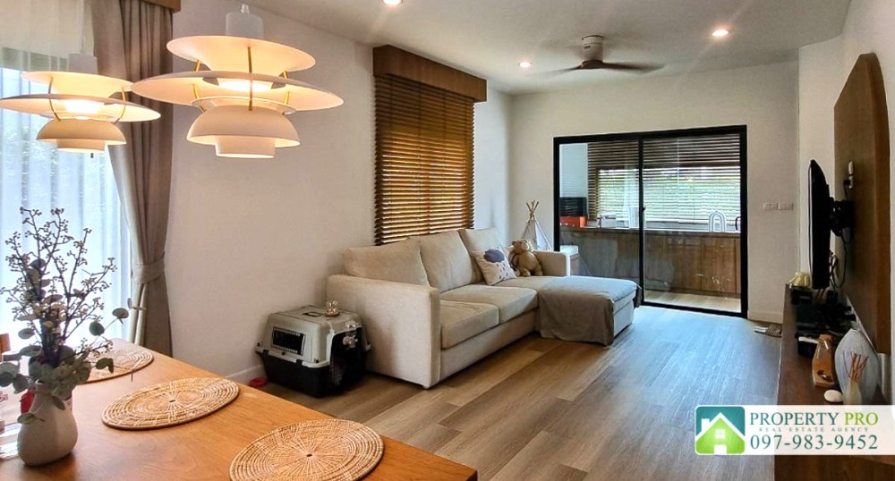 For SaleHouseBangna, Bearing, Lasalle : House for Sale Burasiri Bangna, 3 bedroom 50 sqw 113 sqm Fully Furnished Near Bang Bo, Bang Phli, Assumption University : EL24S-035