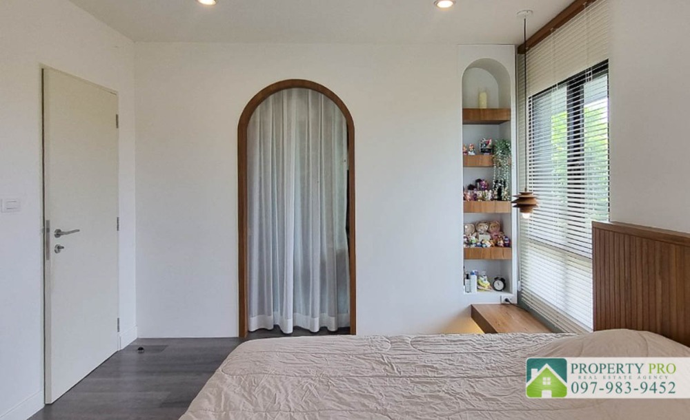 For SaleHouseBangna, Bearing, Lasalle : House for Sale Burasiri Bangna, 3 bedroom 50 sqw 113 sqm Fully Furnished Near Bang Bo, Bang Phli, Assumption University : EL24S-035