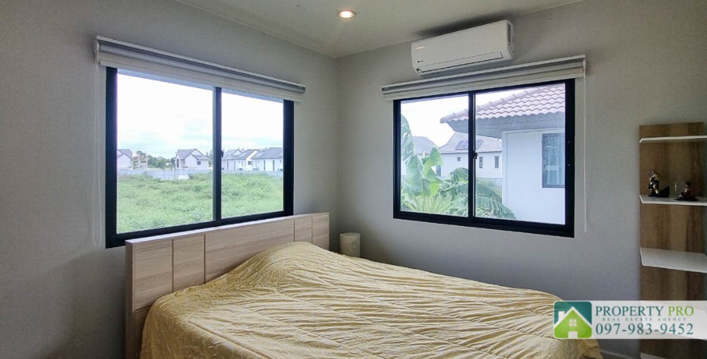 For SaleHouseBangna, Bearing, Lasalle : House for Sale Burasiri Bangna, 3 bedroom 50 sqw 113 sqm Fully Furnished Near Bang Bo, Bang Phli, Assumption University : EL24S-035