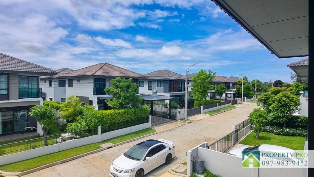 For SaleHouseBangna, Bearing, Lasalle : House for Sale Burasiri Bangna, 3 bedroom 50 sqw 113 sqm Fully Furnished Near Bang Bo, Bang Phli, Assumption University : EL24S-035