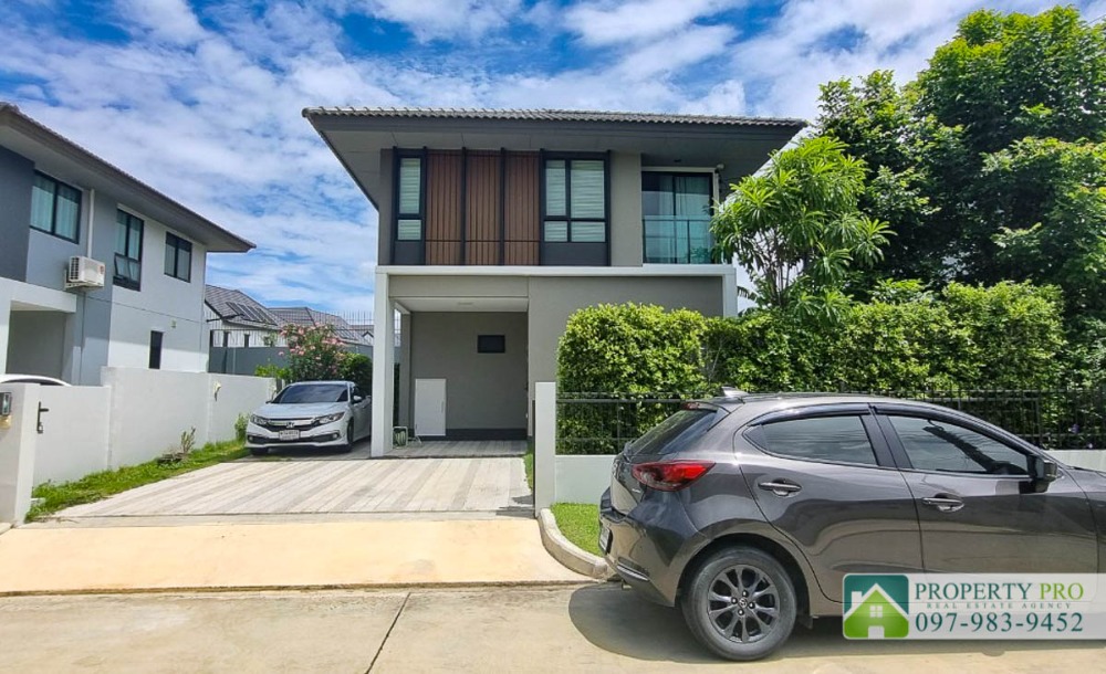 For SaleHouseBangna, Bearing, Lasalle : House for Sale Burasiri Bangna, 3 bedroom 50 sqw 113 sqm Fully Furnished Near Bang Bo, Bang Phli, Assumption University : EL24S-035