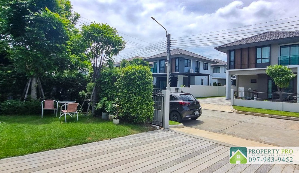 For SaleHouseBangna, Bearing, Lasalle : House for Sale Burasiri Bangna, 3 bedroom 50 sqw 113 sqm Fully Furnished Near Bang Bo, Bang Phli, Assumption University : EL24S-035