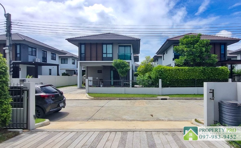 For SaleHouseBangna, Bearing, Lasalle : House for Sale Burasiri Bangna, 3 bedroom 50 sqw 113 sqm Fully Furnished Near Bang Bo, Bang Phli, Assumption University : EL24S-035