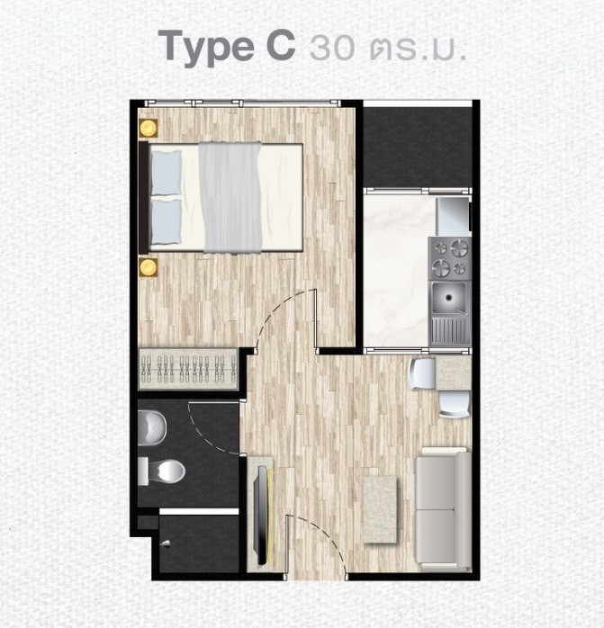ขายคอนโดนวมินทร์ รามอินทรา : S-TCPM101 ขาย คอนโด เดอะคิวบ์ พรีเมียม รามอินทรา 34 ชั้น7 วิวเมือง 30ตรม. 1นอน 1น้ำ 2.4ล้าน 064-959-8900