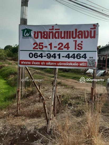 For SaleLandNakhon Pathom : Empty land for sale, 25-1-24.5 rai, next to Pathum Thani-Bang Len Road, 346 beautiful plots.