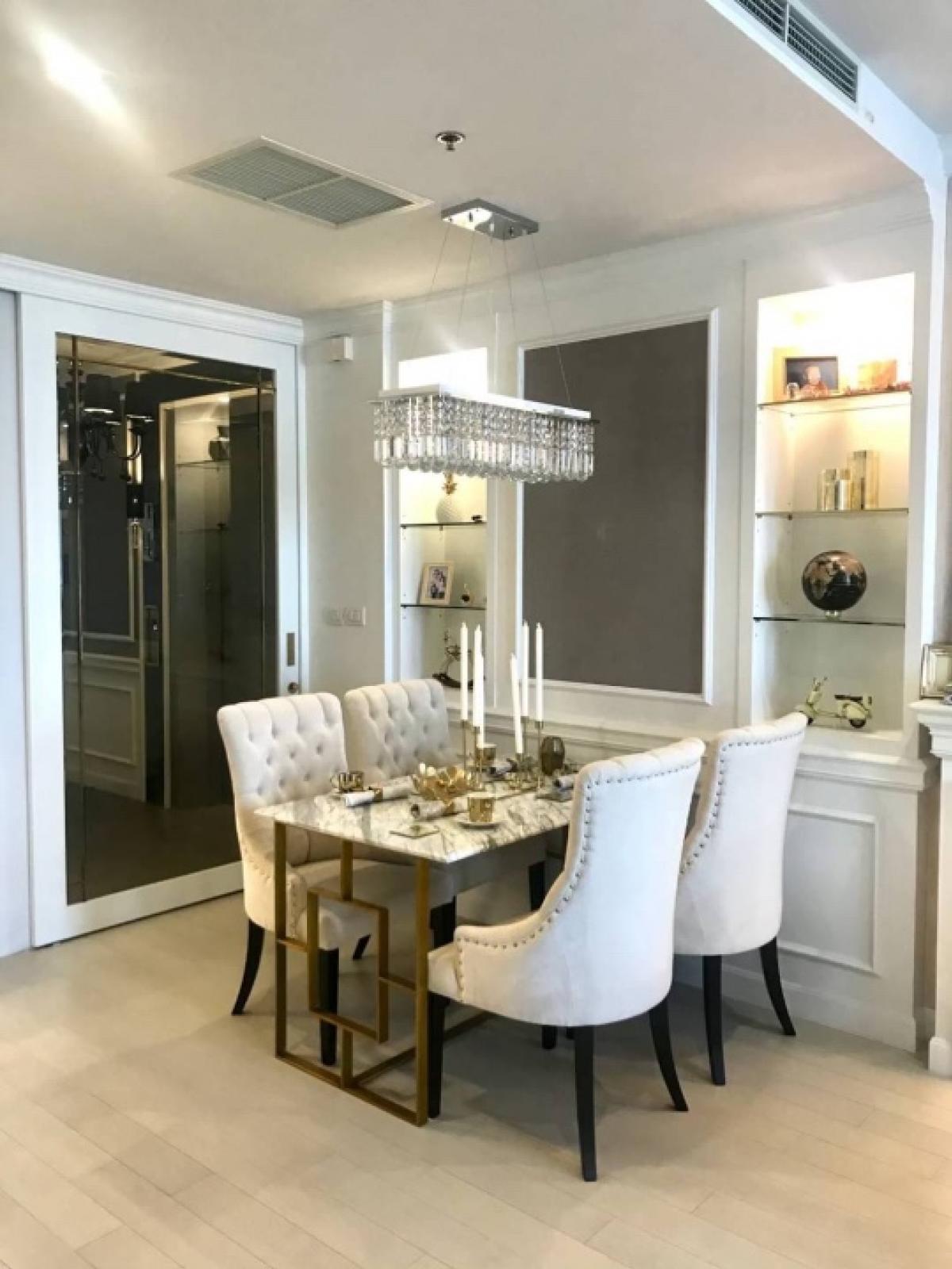 For RentCondoWitthayu, Chidlom, Langsuan, Ploenchit : ● Nice Decoration ● Tower B, 15+ Floor, Type B04 | 1 Bedroom, 58.35 sq.m. | Condo skywalk connect to BTS ploenchit and Central Embassy.