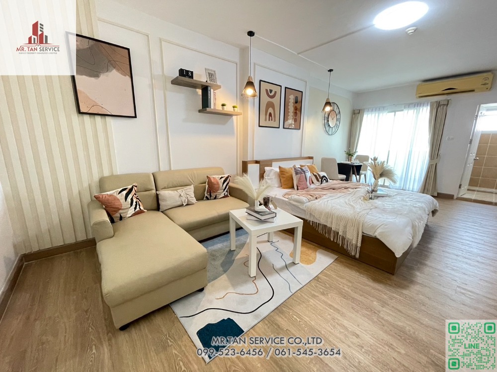 For SaleCondoPattanakan, Srinakarin : Condo for sale, Supalai Park Srinakarin, beautifully decorated, fully furnished, ready to move in, next to the BTS.