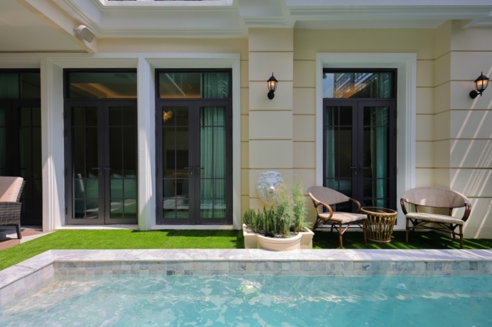 For SaleHouseSukhumvit, Asoke, Thonglor : S-HKMI101 for sale, detached house, Soi Ekkamai 22, 3 floors, size 49.9 sq m, usable area 500 sq m, 4 bedrooms, 5 bathrooms, 70 million 064-959-8900