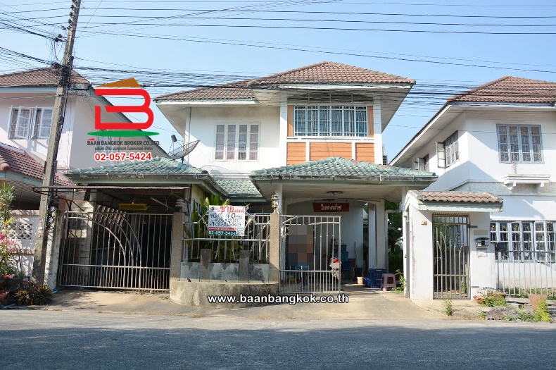 For SaleHousePathum Thani,Rangsit, Thammasat : Single house, Phonthisan Village 8, area 40 sq m, next to Thanyaburi-Wang Noi Road, Khlong Hok Subdistrict, Khlong Luang District. Pathum Thani Province