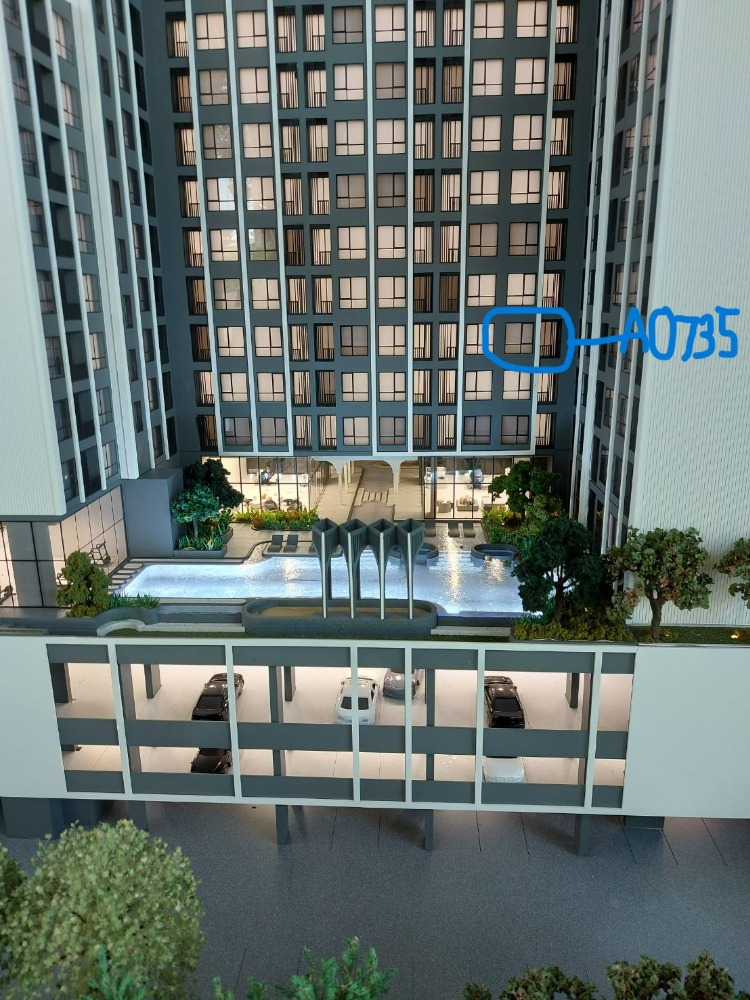 Sale DownCondoKasetsart, Ratchayothin : Selling down payment Modiz Walt Kaset Sripatum, 7th floor, pool view, private corner room, good price.