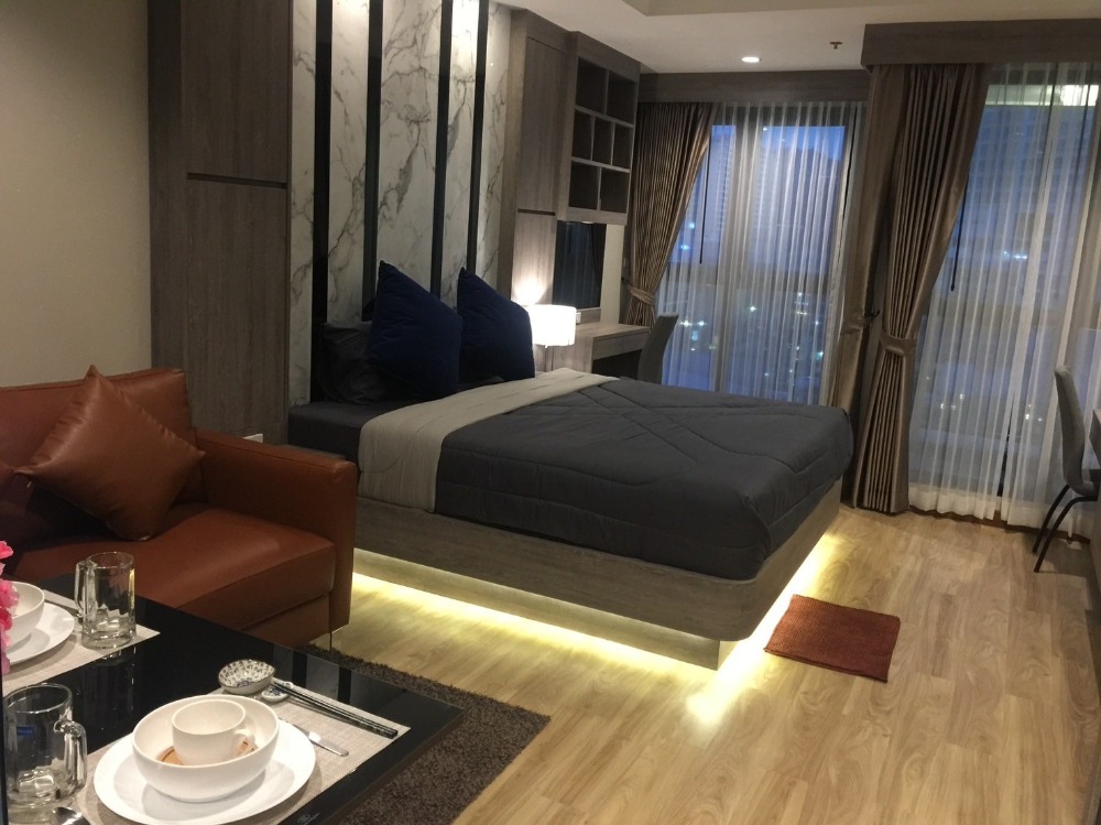 ขายคอนโดศรีราชา แหลมฉบัง บ้านบึง : for Sale condo ludda plus Sirracha studio fully furnished (S03-1291S)