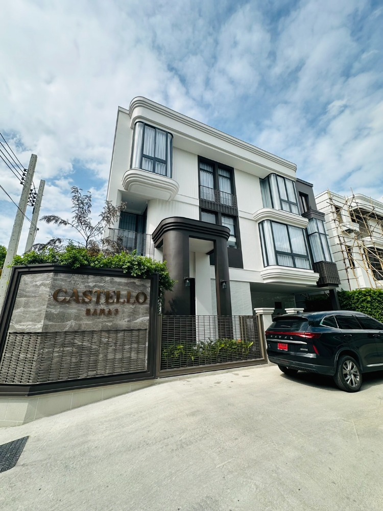 For SaleHouseRama3 (Riverside),Satupadit : 👉Luxury New House for Sales, 3 storey 5 beds 6 baths able to create function as you need, The Castello Rama 3