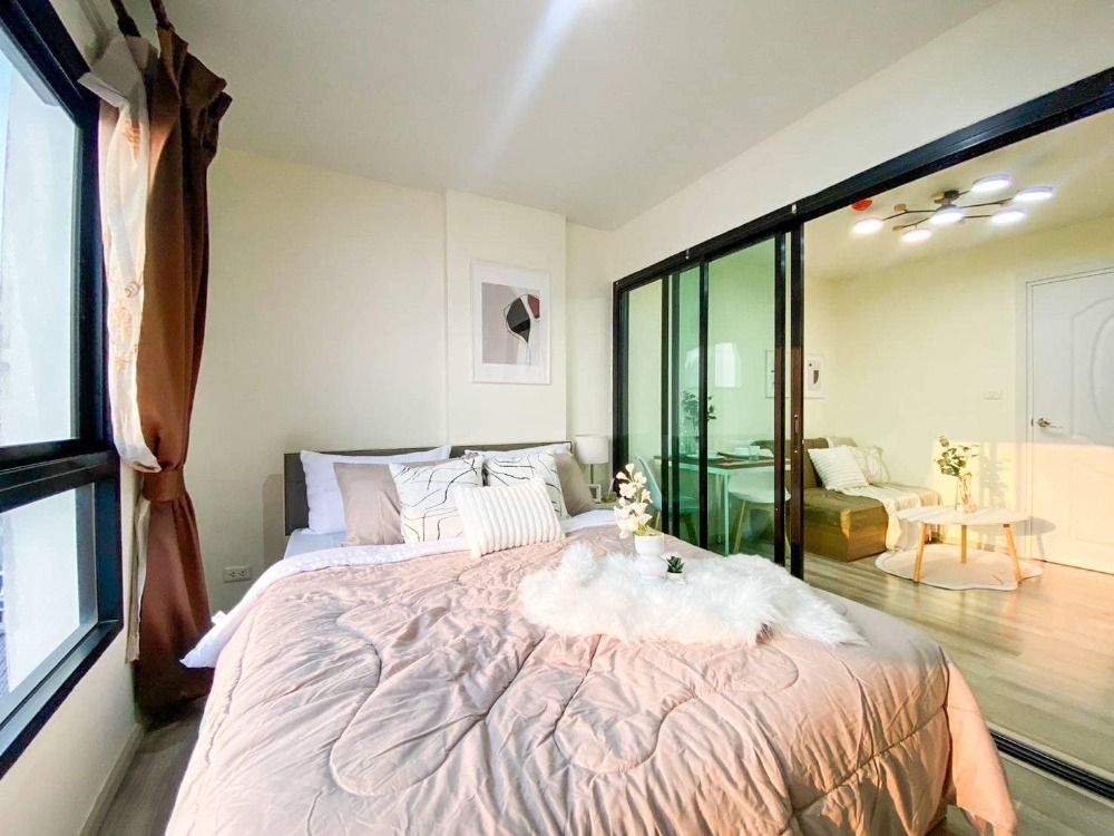 For SaleCondoBangna, Bearing, Lasalle : The Excel Park Lasalle 19 Sukhumvit 105, beautiful room, fully furnished, finished here_Do387