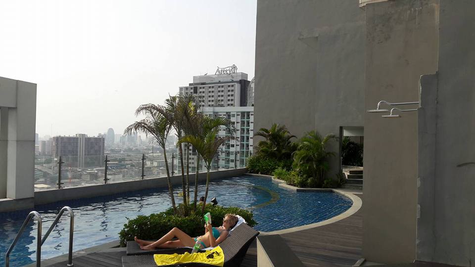 For SaleCondoRama9, Petchburi, RCA : The Mark Ratchada Airport Link, studio room, 16th floor, area 31.68 sq m, fully furnished, ready to move in, 2.29 million baht.