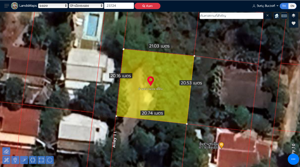 For SaleLandRayong : Land for sale near Saengchan Beach, only 80 meters, suitable for building a pool villa, cafe, shop, restaurant.