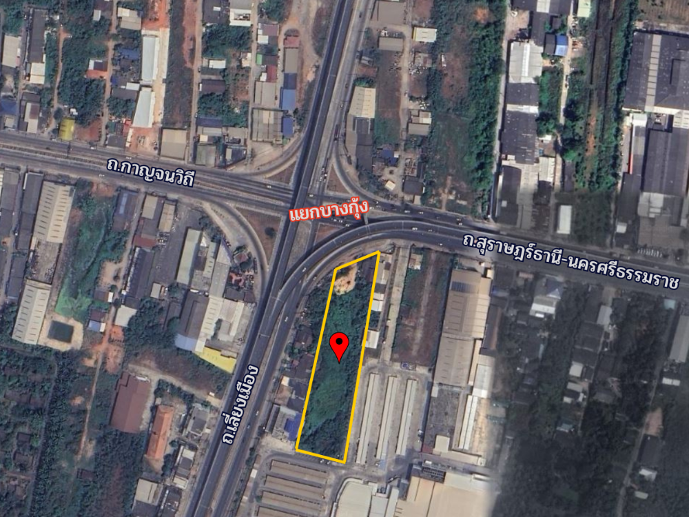 ขายที่ดินราษฎร์บูรณะ สุขสวัสดิ์ : ขายที่ดินสุราษฎร์ธานี อ.เมือง ติดถนนใหญ่ ติดบิ๊กซี 5 ไร่เศษ