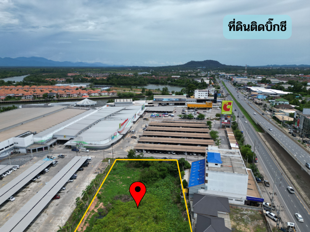 ขายที่ดินราษฎร์บูรณะ สุขสวัสดิ์ : ขายที่ดินสุราษฎร์ธานี อ.เมือง ติดถนนใหญ่ ติดบิ๊กซี 5 ไร่เศษ