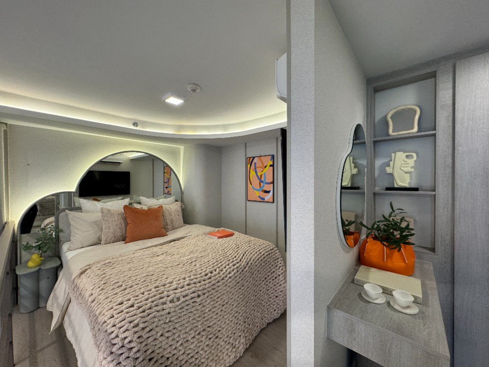 For SaleCondoKasetsart, Ratchayothin : 🔥SOLD OUT🔥 KOBE KASET-SUPPORT 0 meters BTS Bang Bua, next to Sripatum University, 1 bedroom, very large room, 4.7 meters high ceiling, comfortable to live in. This house is very good for rent, starting at 4.19 Million*📱061-4500944