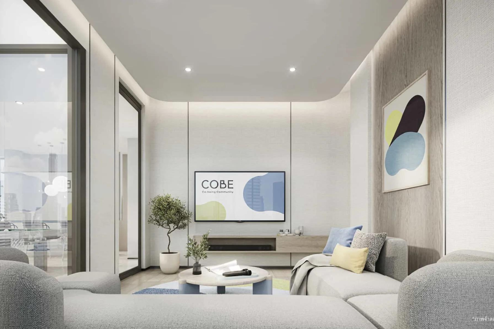 For SaleCondoKasetsart, Ratchayothin : 🔥SOLD OUT🔥 KOBE KASET-SUPPORT 0 meters BTS Bang Bua, next to Sripatum University, 1 bedroom, very large room, 4.7 meters high ceiling, comfortable to live in. This house is very good for rent, starting at 4.19 Million*📱061-4500944