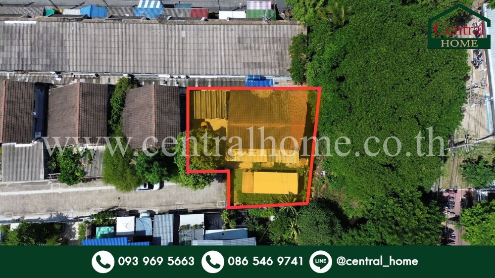 For SaleLandChaengwatana, Muangthong : Land with buildings Soi Ngamwongwan 59, edge plot, cheapest in the location.