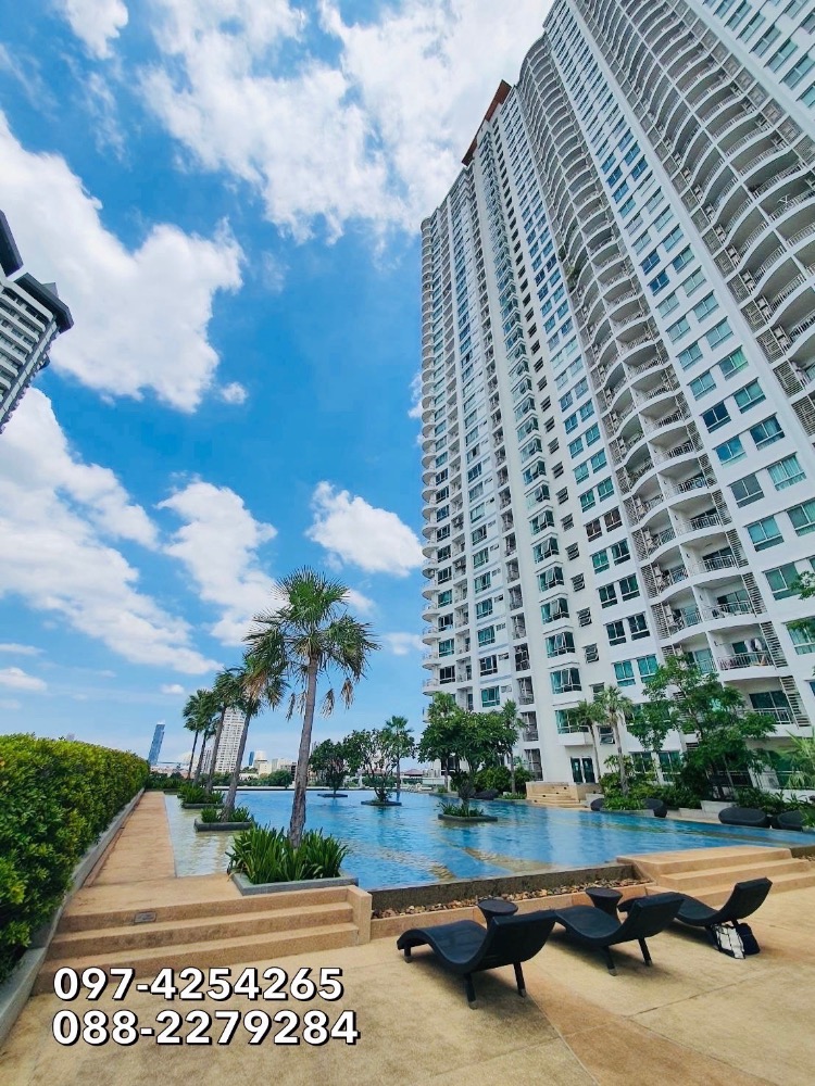 ขายคอนโดวงเวียนใหญ่ เจริญนคร : ขายคอนโด ศุภาลัย รีเวอร์เจริญนคร 125 ตรม 2 นอน 2 น้ำ ชั้นบนสุด41  วิวแม่น้ำเจ้าพระยา,เอเชียทีค  ราคาถูกสุด