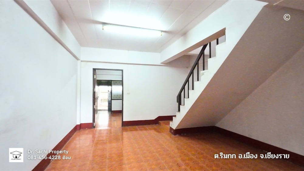 ขายอาคารพาณิชย์เชียงราย : อาคารพาณิชย์ หน้าวัดร่องเสือเต้น ทำเลดี ติดถนนแม่กก