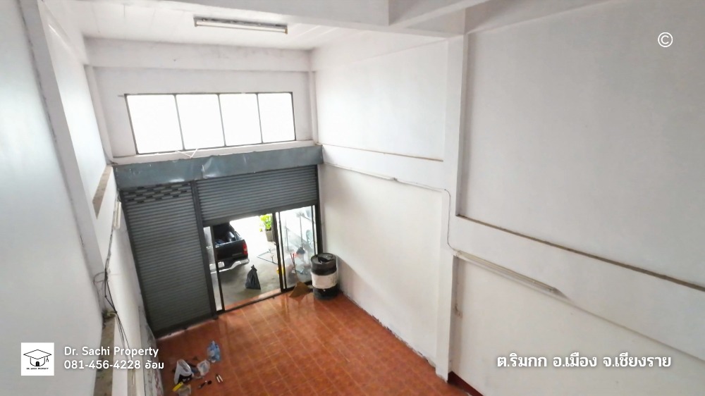 ขายอาคารพาณิชย์เชียงราย : อาคารพาณิชย์ หน้าวัดร่องเสือเต้น ทำเลดี ติดถนนแม่กก