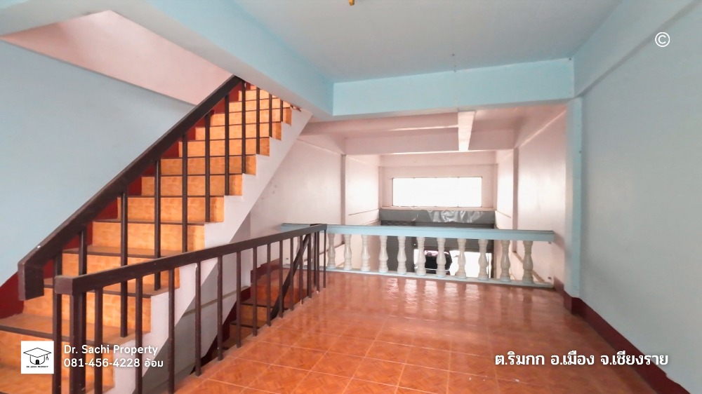 ขายอาคารพาณิชย์เชียงราย : อาคารพาณิชย์ หน้าวัดร่องเสือเต้น ทำเลดี ติดถนนแม่กก