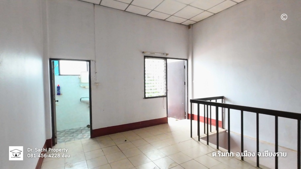 ขายอาคารพาณิชย์เชียงราย : อาคารพาณิชย์ หน้าวัดร่องเสือเต้น ทำเลดี ติดถนนแม่กก