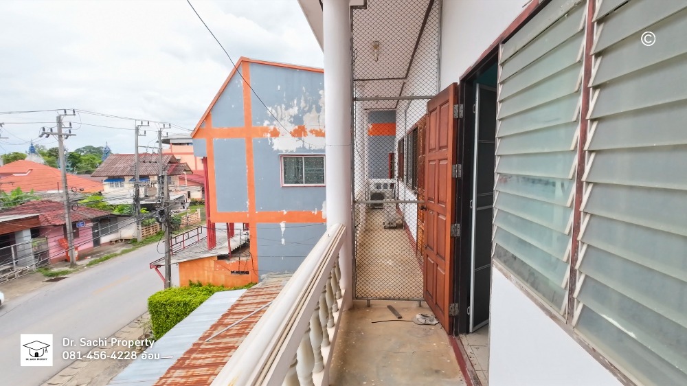 ขายอาคารพาณิชย์เชียงราย : อาคารพาณิชย์ หน้าวัดร่องเสือเต้น ทำเลดี ติดถนนแม่กก