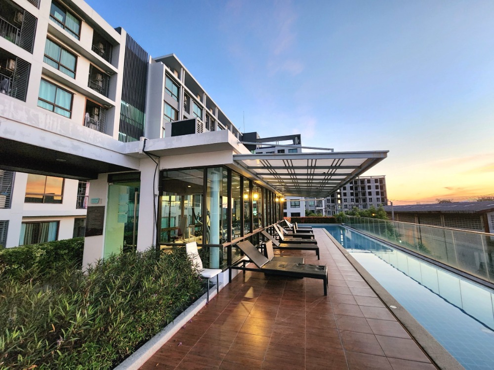 For RentCondoBangna, Bearing, Lasalle : Status as per the cover photo**Room available, east side, 8th floor, topmost, private**For rent, The Niche Mono Bangna, Phase 1, Building B, ready to move in, ready to view.