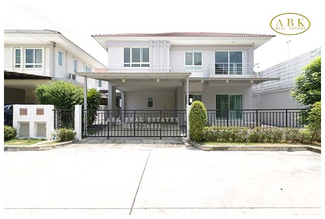 For SaleHouseChaengwatana, Muangthong : For sale, corner detached house, Life Bangkok Boulevard, Chaengwattana, 7. 65 million baht.