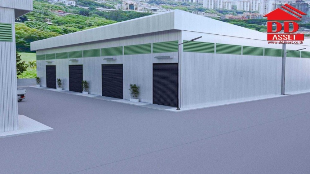 For RentWarehouseSamut Prakan,Samrong : Warehouse for rent, location next to Nam Daeng - Bang Phli, next to the main road, near Wat Nam Daeng. Srinakarin Road, Bangna, area 1,000 sq m., code F8012.