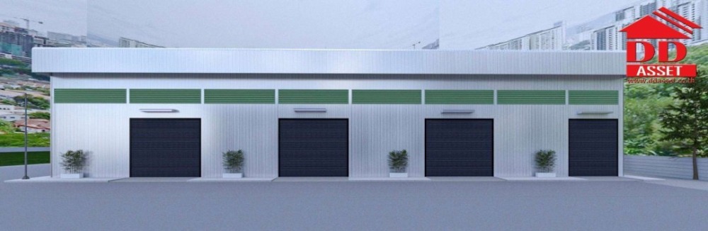 For RentWarehouseSamut Prakan,Samrong : Warehouse for rent, location next to Nam Daeng - Bang Phli, next to the main road, near Wat Nam Daeng. Srinakarin Road, Bangna, area 1,000 sq m., code F8012.