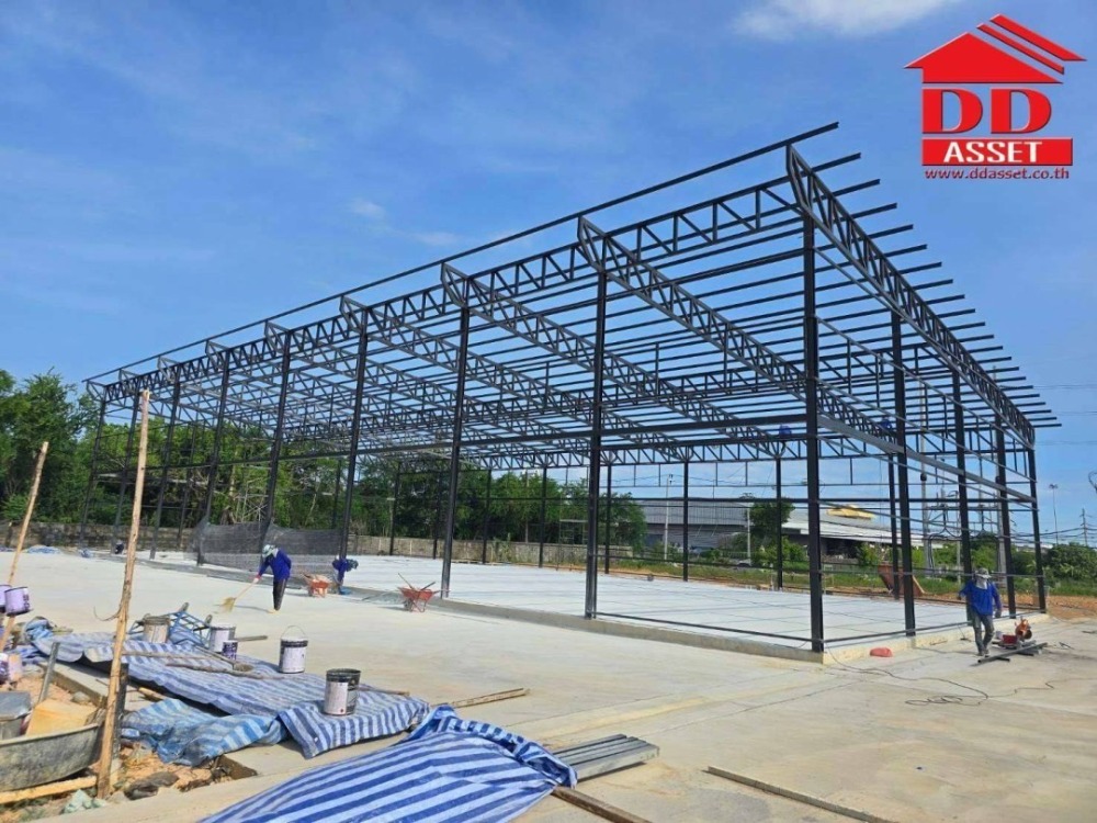 For RentWarehouseSamut Prakan,Samrong : Warehouse for rent, location next to Nam Daeng - Bang Phli, next to the main road, near Wat Nam Daeng. Srinakarin Road, Bangna, area 1,000 sq m., code F8012.