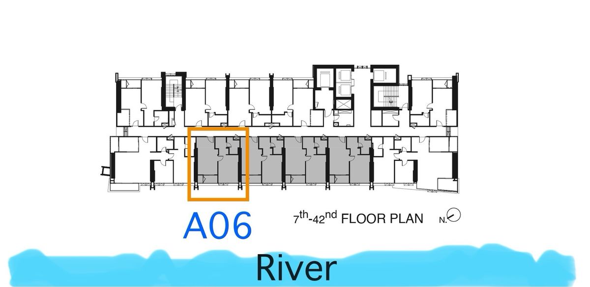 Sale DownCondoRama 8, Samsen, Ratchawat : For sale: 1 bedroom, Building A, Room 06, 18th floor