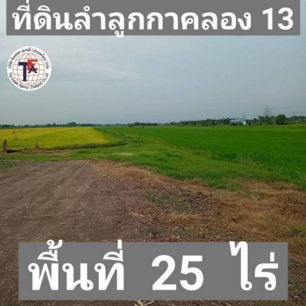For SaleLandMin Buri, Romklao : Land for sale Lam Luk Ka, Khlong 13 Road, 16 km. Nong Chok, near the expressway, Kanchanaphisek Road, Suvarnabhumi Airport