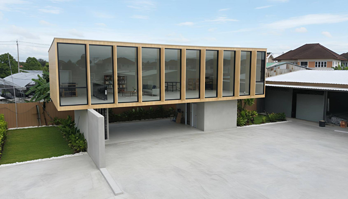 For RentOfficeNawamin, Ramindra : Unicorn Park Chatuchot, new office for rent, next to Thairaman Road, near the expressway, in the heart of eastern Bangkok.