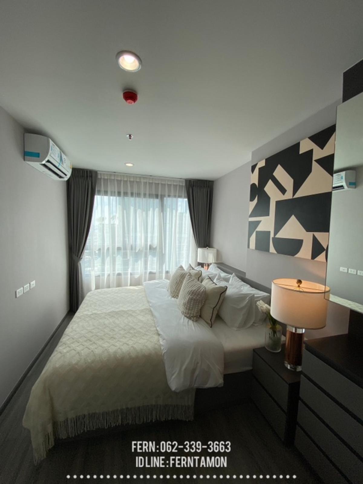 For RentCondoSiam Paragon ,Chulalongkorn,Samyan : For rent, 2 bedrooms, 1 bathroom, size 45 sq m., beautifully decorated, complete with electrical appliances, Ideo Chula Samyan.