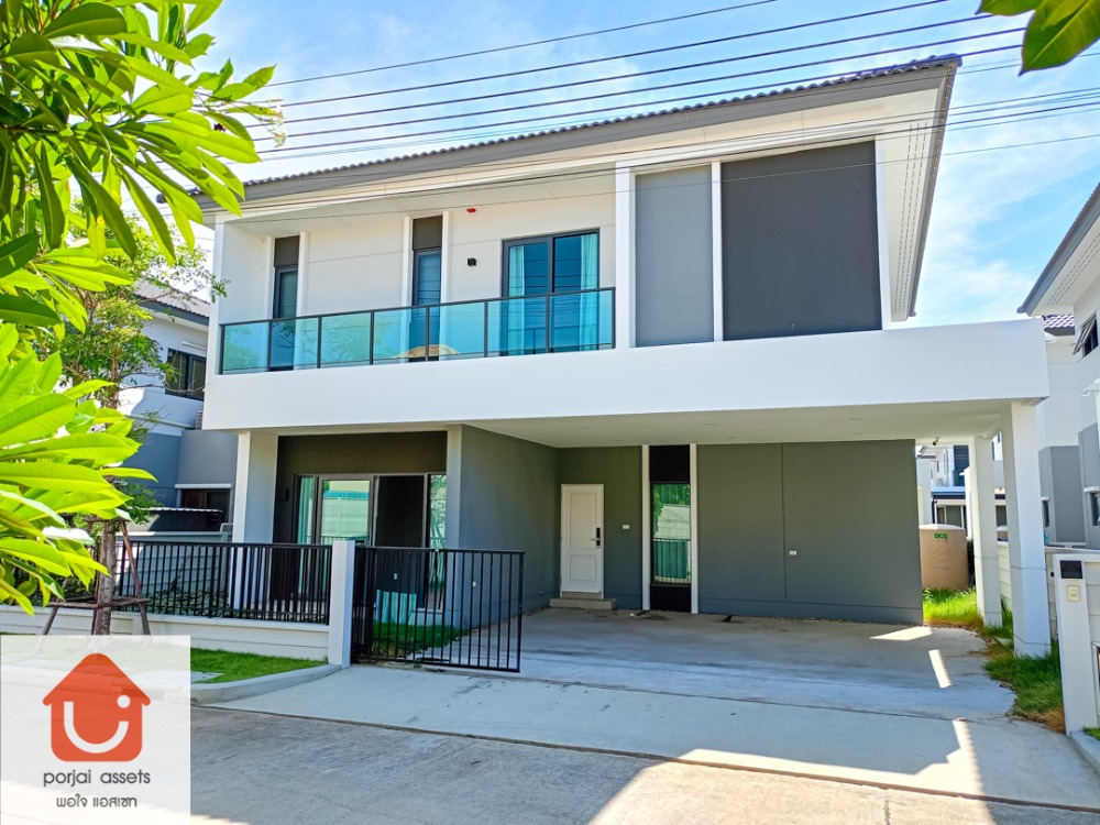 For SaleHouse : ✨ขายบ้านเดี่ยว 🏡 Centro ราชพฤกษ์-345 บ้านเดี่ยว 2 ชั้น แบบ 4 ห้องนอน🛏️ ขนาด 56.2 ตร.วา 📍ติดถนนใหญ่สะพานนนทบุรี-บางบัวทอง (ถนน 345)