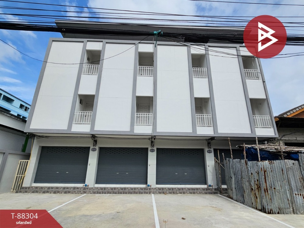 For SaleShop HouseSamut Prakan,Samrong : Commercial building for sale, 4 units, area 1 ngan, Bang Mueang, Samut Prakan.