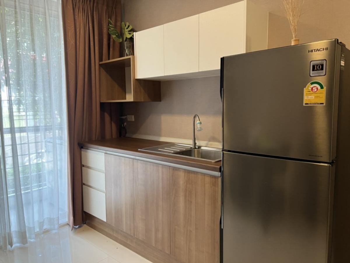 For RentCondoLadkrabang, Suwannaphum Airport : Condo for rent, Airlink Residence Romklao-Lat Krabang, 1 bedroom, 1 bathroom, size 36 sq m, room with furniture. Ready to move in 10/8/67 near Suvarnabhumi Airport.