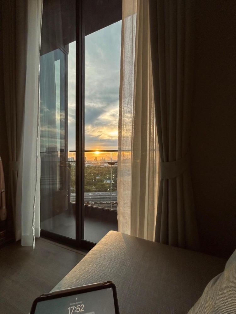 For RentCondoLadprao, Central Ladprao : For rent, 1 bedroom, newly decorated garden view, The Crest Park Residences project.